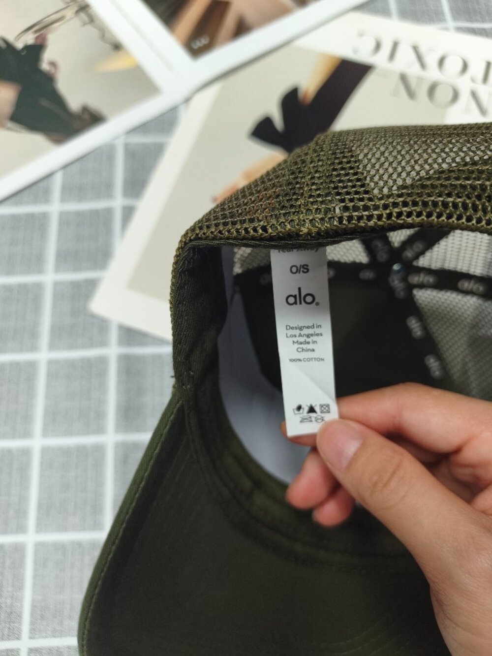 Unisex Alo Yoga District Trucker Hat Stealth Green NWT💚🍀 - Picture 5 of 6